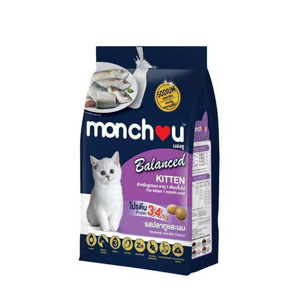 AP Monchou Balance BS1 Kitten ปลาทูและนม 1 Kg