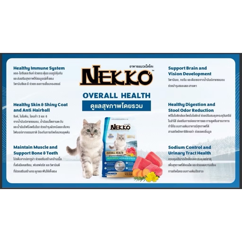 Nekko ND01 Overall Health สูตรดูแลสุขภาพโดยรวม 400 กรัม