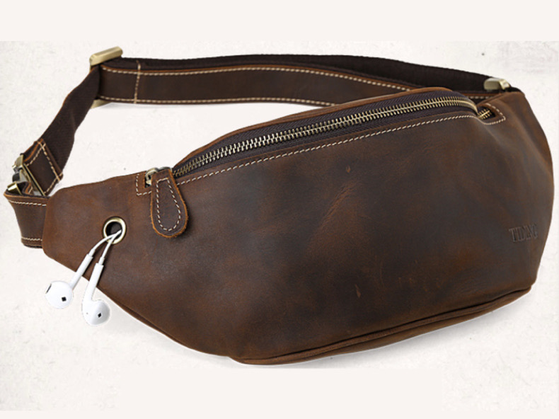 For You Leather LB25 กระเป๋าคาดอก กระเป๋าคาดเอว ผู้ชาย หนังแท้พรีเมียม LB25