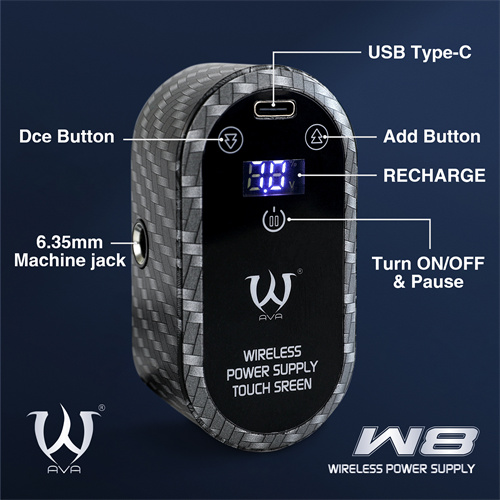 AVA หม้อแปลงไร้สายAVA TOUCH SCREENWIRELESS POCKET POWER SUPPLY W8 GREY