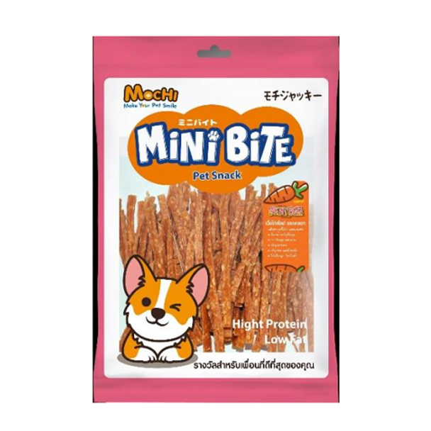 Mochi Mini Bite มินิไบท์เนื้อไก่และแครอท ขนาด 300 กรัม