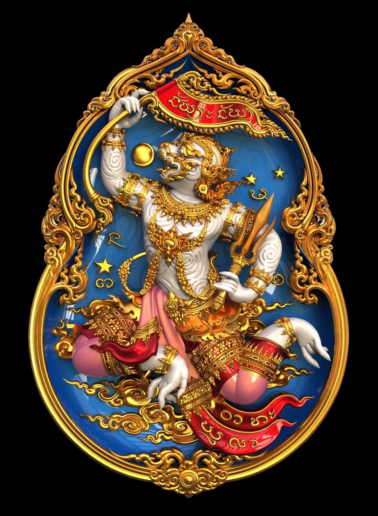เหรียญหล่อพุทธศิลป์ หนุมานเชิญธง รุ่น ชัยชนะมั่งมีรวย ปลุกเสก15/1/68 (พร้อมส่ง)