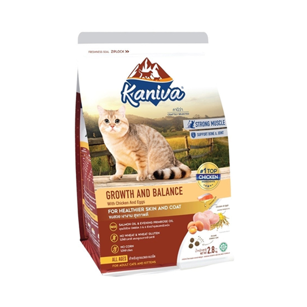 Kaniva แมว 4 เดือนขึ้นไป สูตร Growth & Balance 2.8 Kg