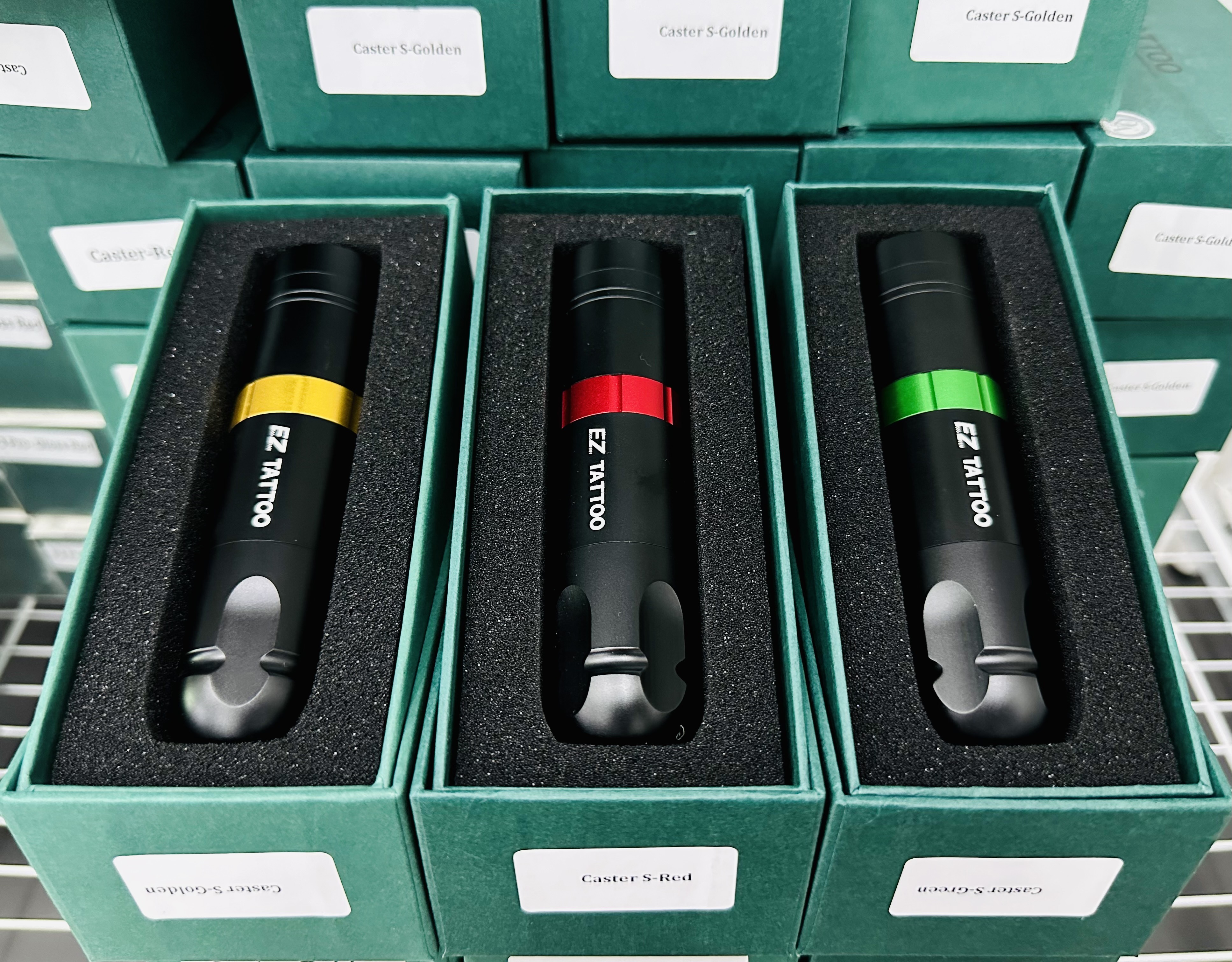 EZ CASTER S เครื่องสักปากาไร้สายEZ CASTER S Wireless Battery Tattoo Pen Machine