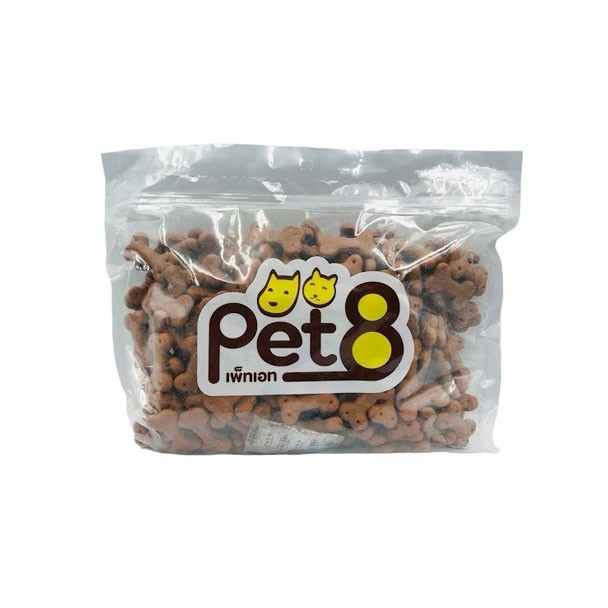 Pet8 JC35 บิสกิตสุนัข-รสตับ 500 g.