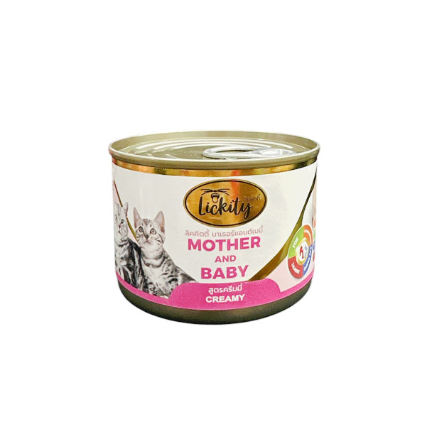 Lickity MOP-4795 แม่และลูกสูตรครีมมี่ 160 กรัม (แมว2เดือนทานได้)