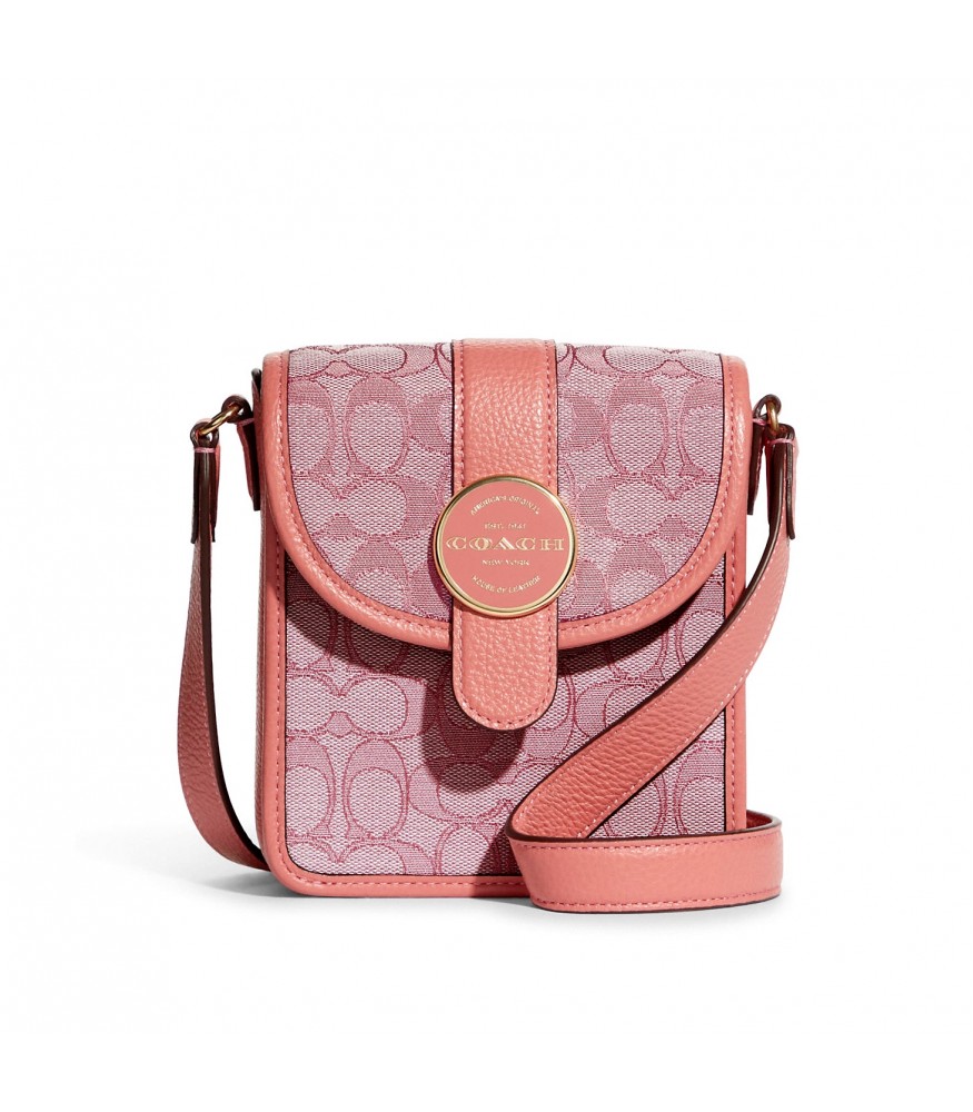กระเป๋าสะพายข้าง COACH C8321 NORTH/SOUTH LONNIE CROSSBODY IN SIGNATURE JACQUARD (IMRRJ) [C8321IMRRJ]