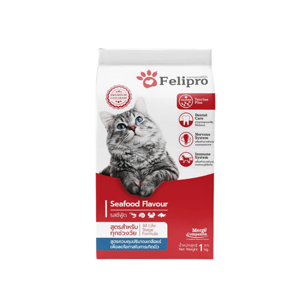 Felipro แมวทุกช่วงอายุ รสซีฟู้ด 1Kg