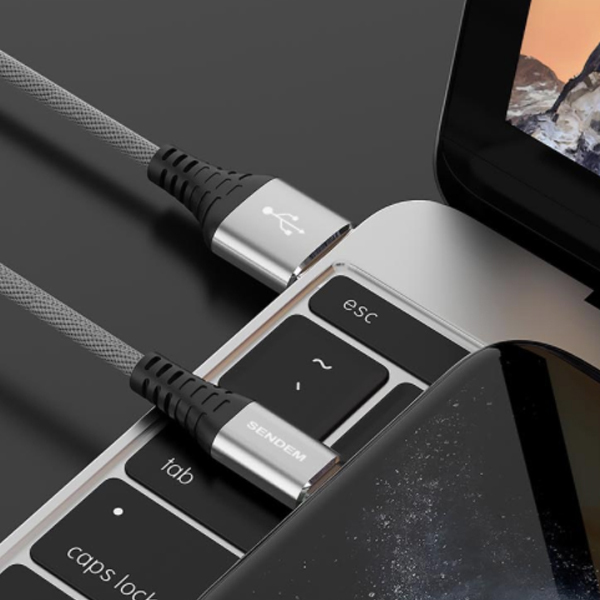 สายชาร์จ 3 เมตร Sendem M13S ชาร์จเร็ว 3A WOVEN FABRIC USB CABLE ประกันศูนย์ 1 ปี