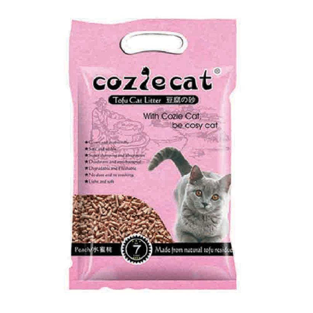 Cozie Cat Peach ทรายเต้าหู้ กลิ่นพีช 7 ลิตร