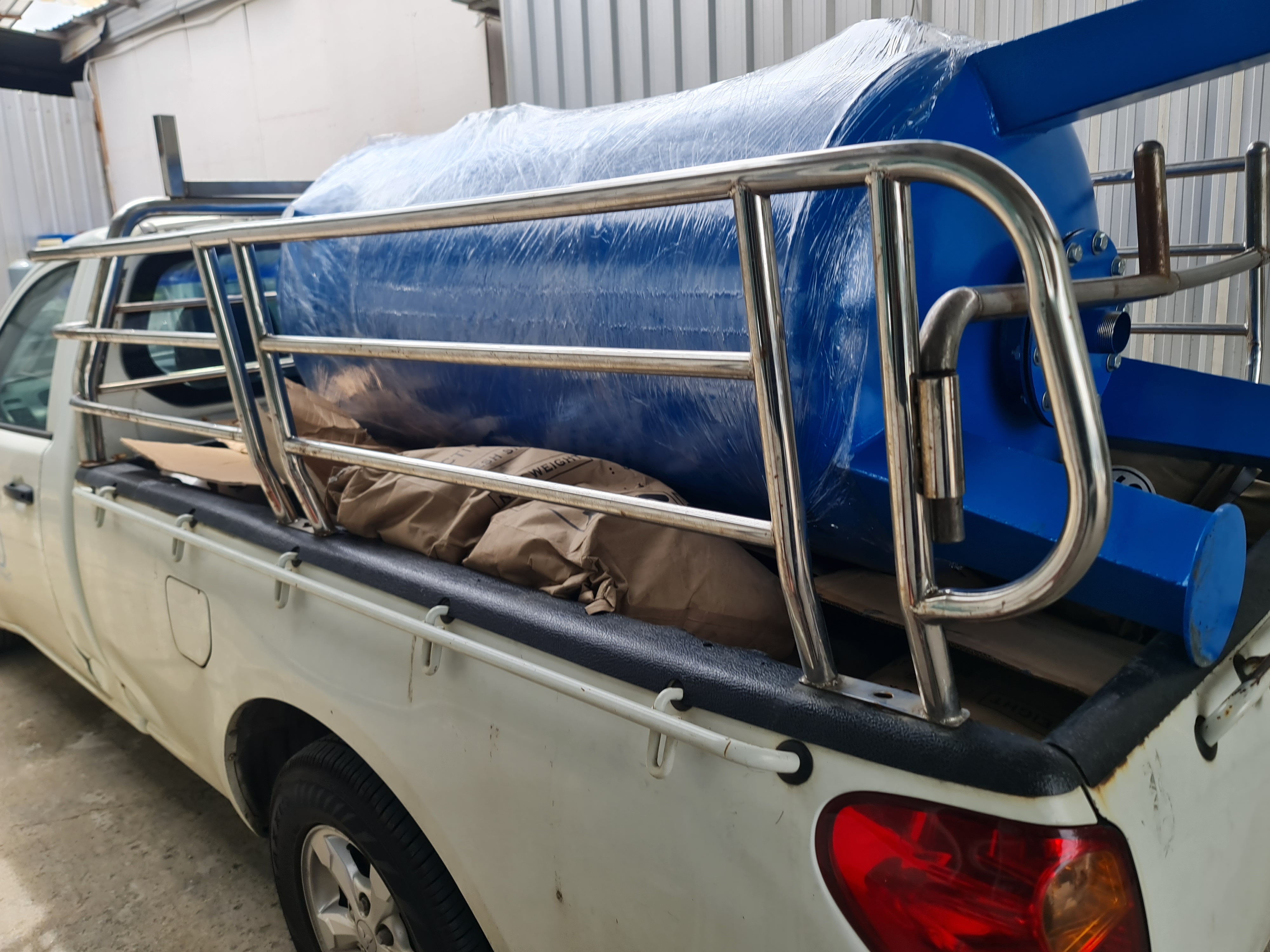 ถังกรองเหล็กขนาด48นิ้ว 120cm. x 150cm. x 4.5 mm