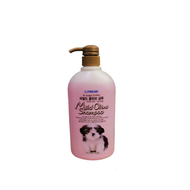 Forcans Mild Oilve Shampoo แชมพูลูกสุนัข 750 Ml.
