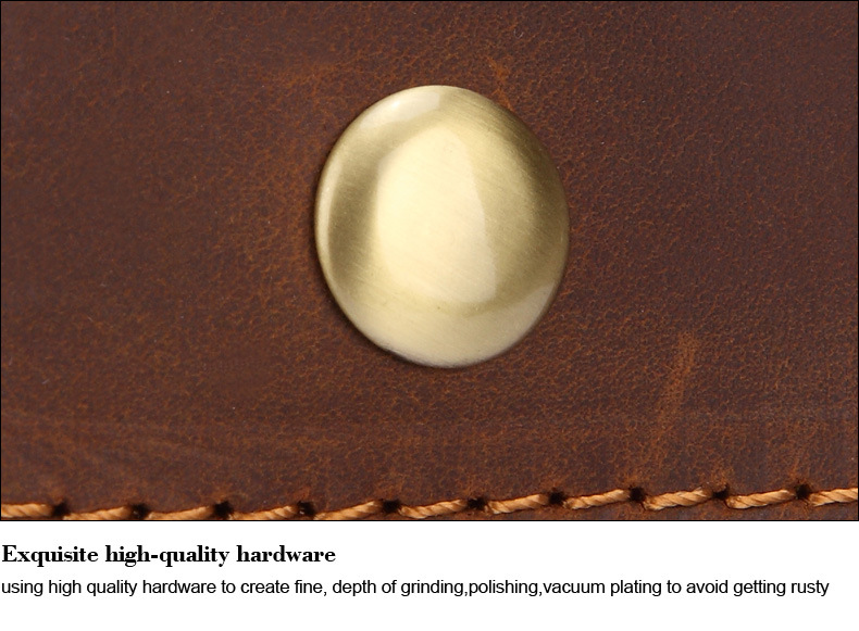 For You Leather LB42 กระเป๋าคาดเอว กระเป๋าคาดเข็มขัด ใส่มือถือ หนังแท้ ช่องเยอะ (น้ำตาล) LB42