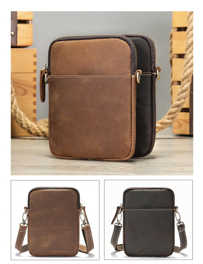 For You Leather กระเป๋าสะพายข้าง ผู้ชาย ใบเล็ก หนังแท้ พรีเมี่ยม รุ่น LB69 LB69