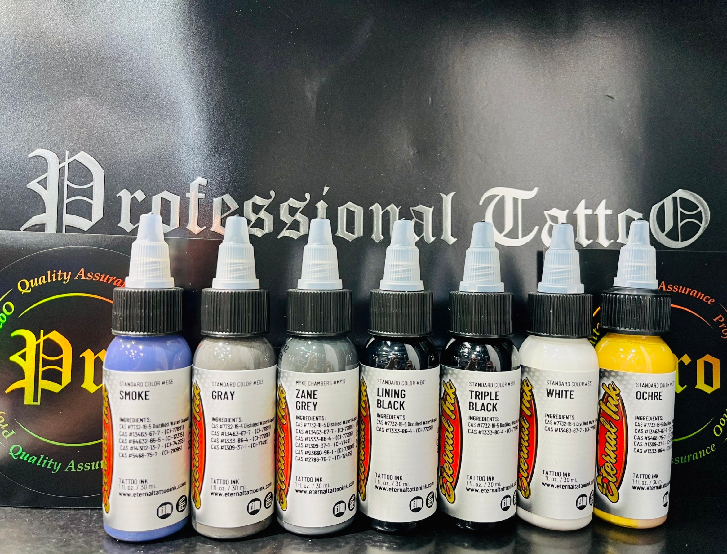 ETERNAL TATTOO INK สีสัก ETERNAL TATTOO INK 1oz หมึกสักอีเทอนอล 1 ออนซ์ 1 ออนซ์