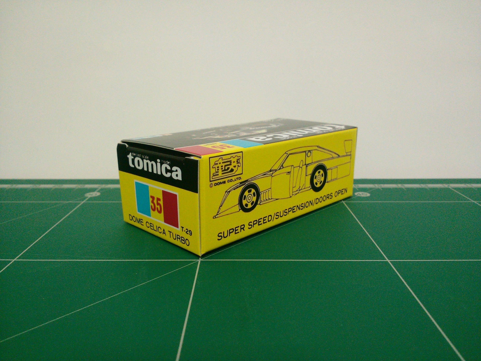 กล่องพิมพ์ Reproduction Box สำหรับ Tomica Black Box No.35 Dome Celica Turbo (กล่องเปล่า, ไม่มีรถ)