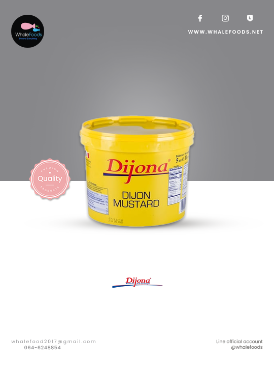 Dijon Mustard bucket 5kg. Dijona