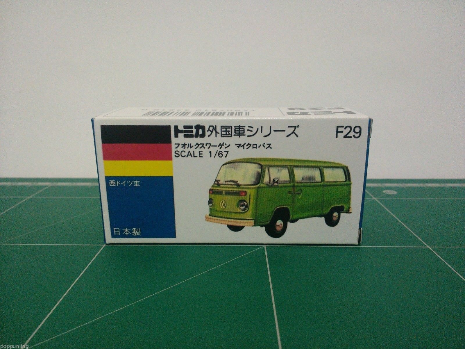 กล่องพิมพ์ Reproduction Box สำหรับ Tomica Blue Box No.F29 Volkswagen Microbus (กล่องเปล่า, ไม่มีรถ)
