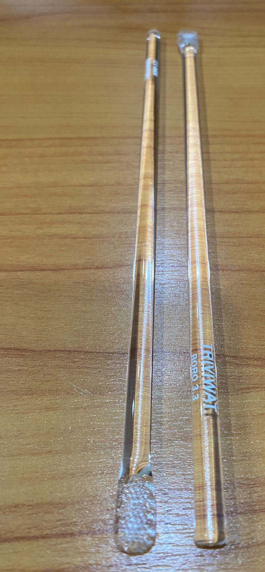 แท่งแก้วคนสาร 10 นิ้ว (25 ซม.) Glass Stirring Rod 10" (TRIVIWAT)