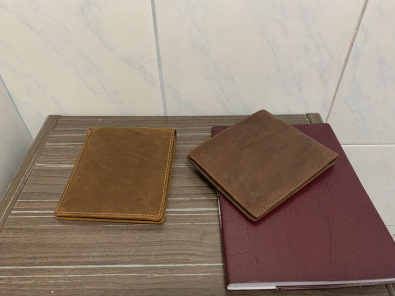 For You Leather WL06 กระเป๋าสตางค์ผู้ชาย กระเป๋าสตางค์หนังแท้ นูบัค เกรดพรีเมียม WL06