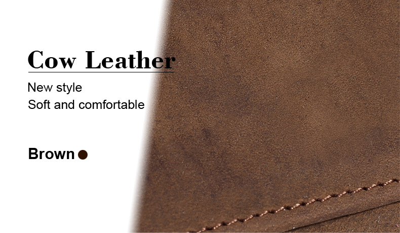 For You Leather WL06 กระเป๋าสตางค์ผู้ชาย กระเป๋าสตางค์หนังแท้ นูบัค เกรดพรีเมียม WL06