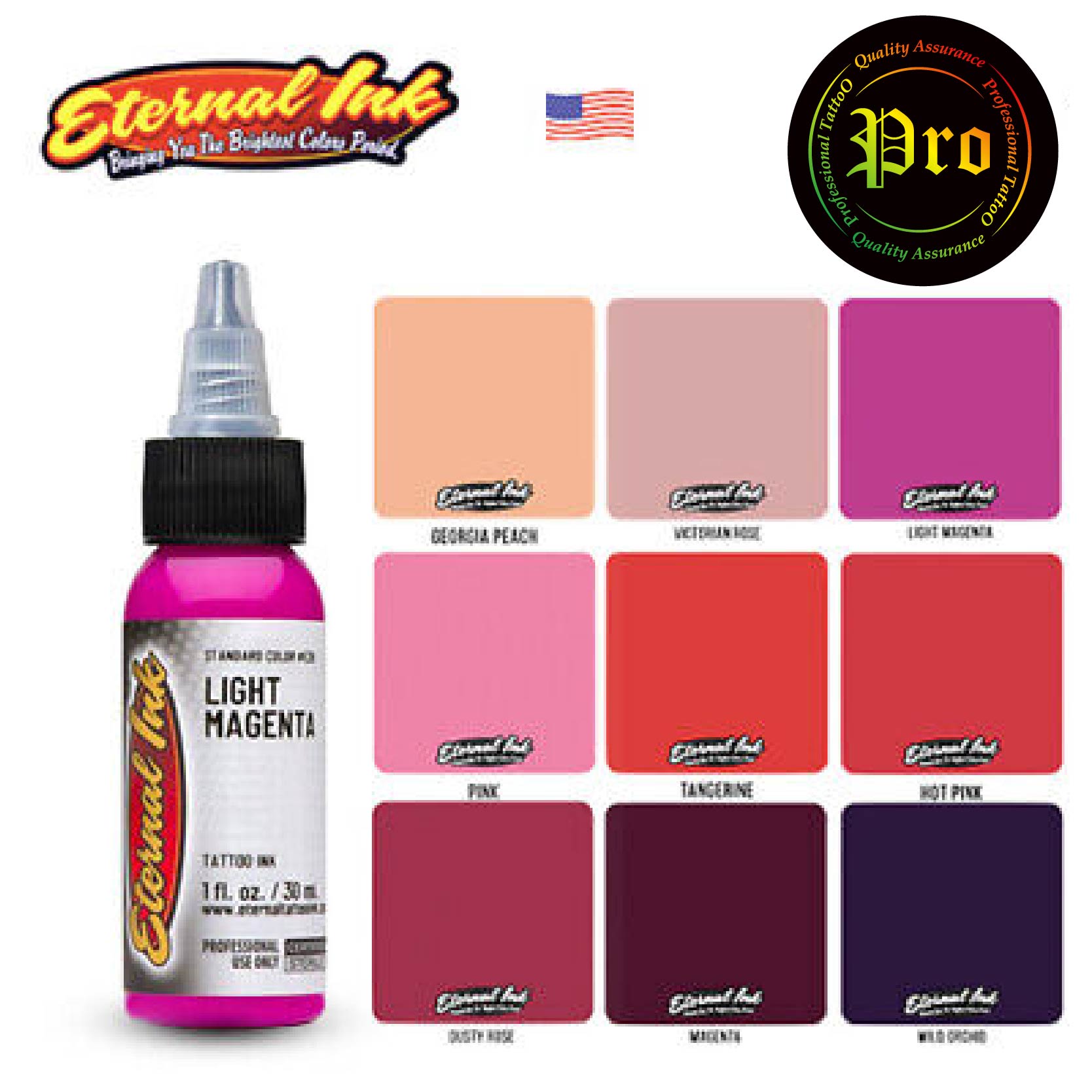 ETERNAL TATTOO INK สีสัก ETERNAL TATTOO INK 1oz หมึกสักอีเทอนอล 1 ออนซ์ 1 ออนซ์