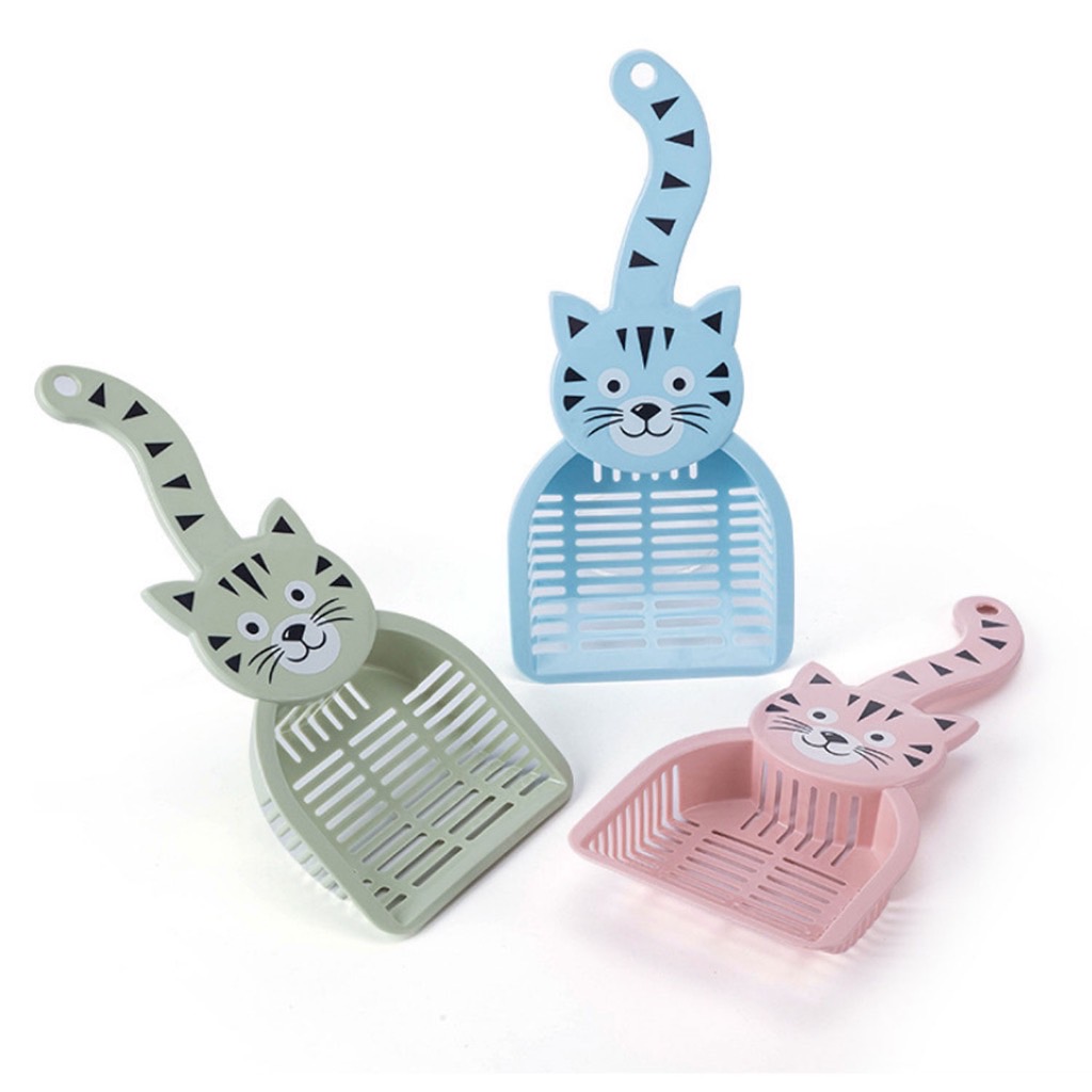 K/P ที่ตักทรายหน้าแมว 10ซม. Cat Scoop 10 Cm. / คละสี