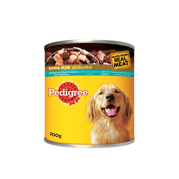 Pedigree แบบกระป๋อง (สตูไก่ตับผัก) 700g.