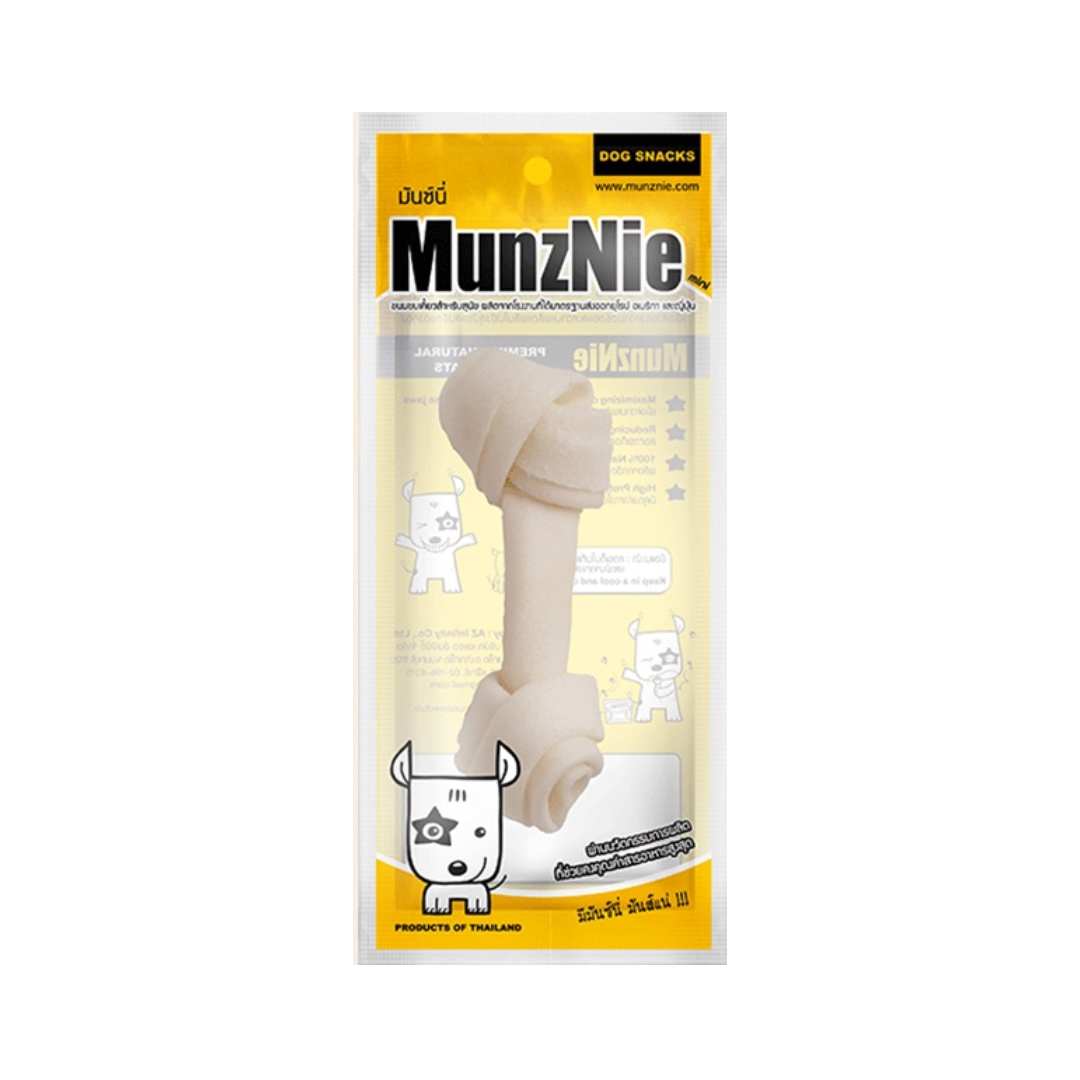 Munznie MS017 กระดูกผูกขาว 4 นิ้ว/1 ชิ้น
