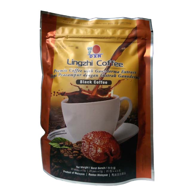 กาแฟเห็ดหลินจือ dxn ชนิดกาแฟดำ ผลิตภัณฑ์เพื่อความตื่นตัวกระชุ่มกระชวย