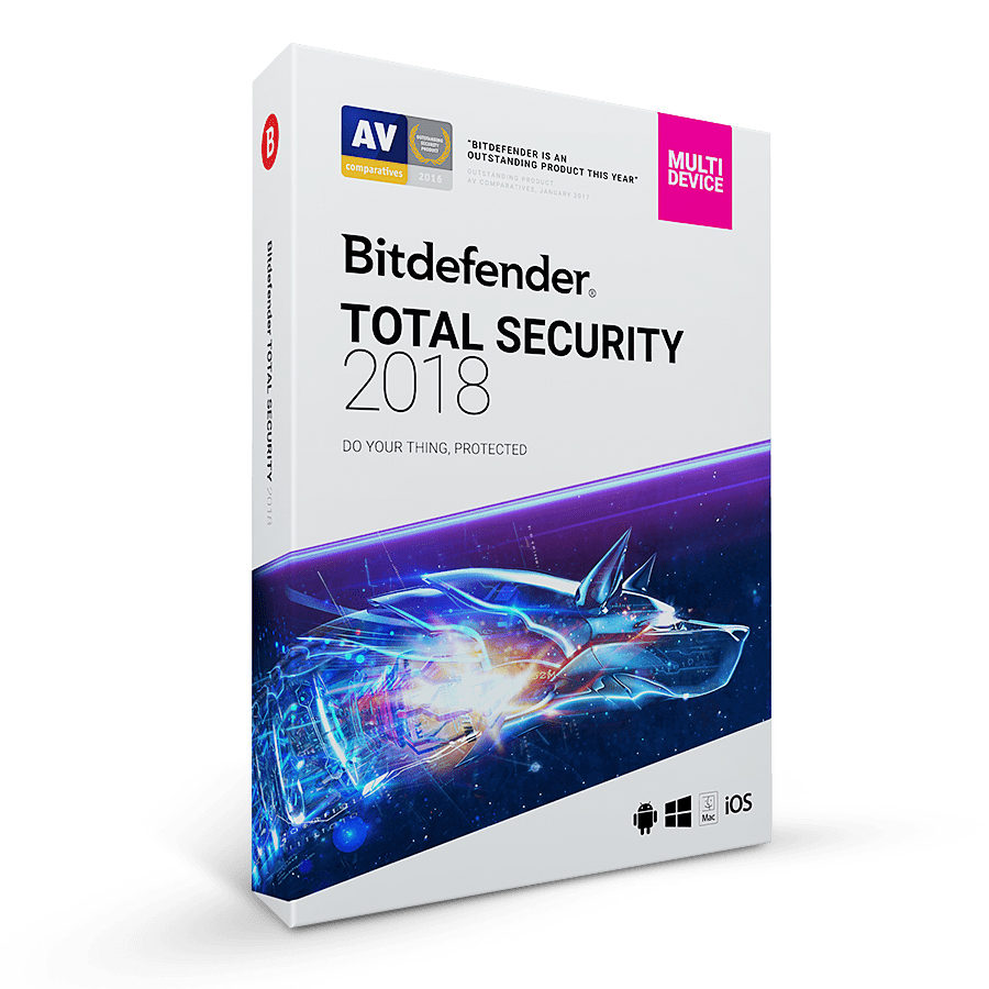 Bitdefender Total Security 2018 (1 Year , 3 PC)
