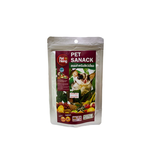 Pet Heng ขนมชูการ์-กระรอก ผลไม้รวม 85 กรัม