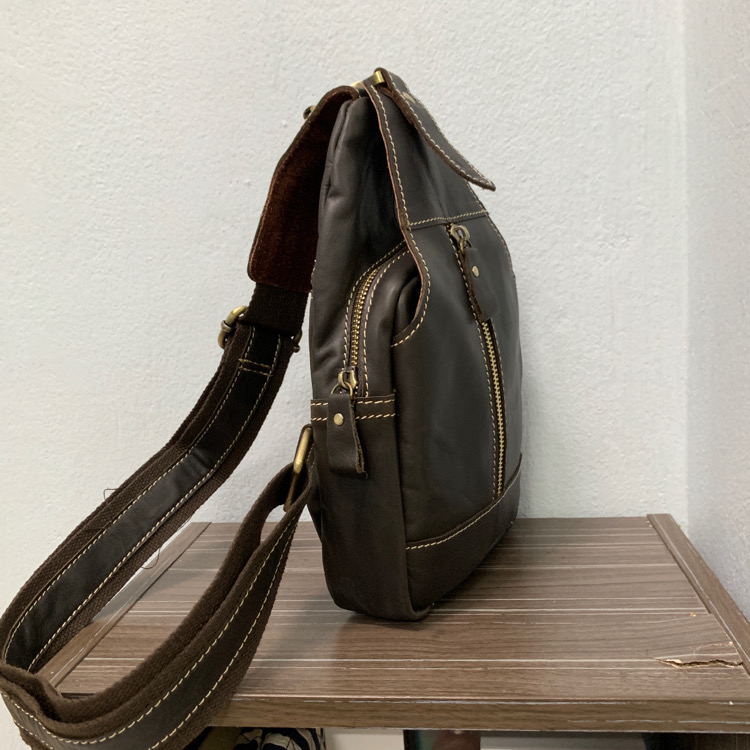 For You Leather LB31 กระเป๋าคาดอก สะพายไหล่ ผู้ชาย หนังแท้ LB31