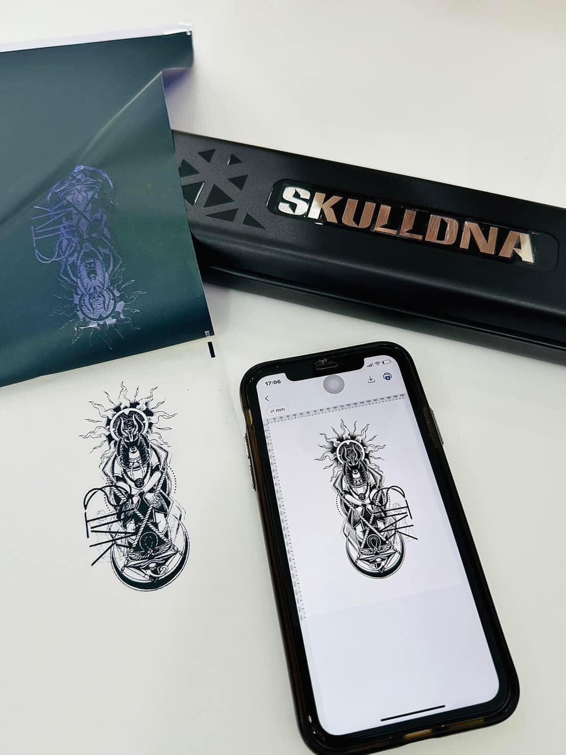 เครื่องลอกลายSKULL DNA เครื่องลอกลายSKULLDNA SP20 WIRELESS PRINTER BLACK
