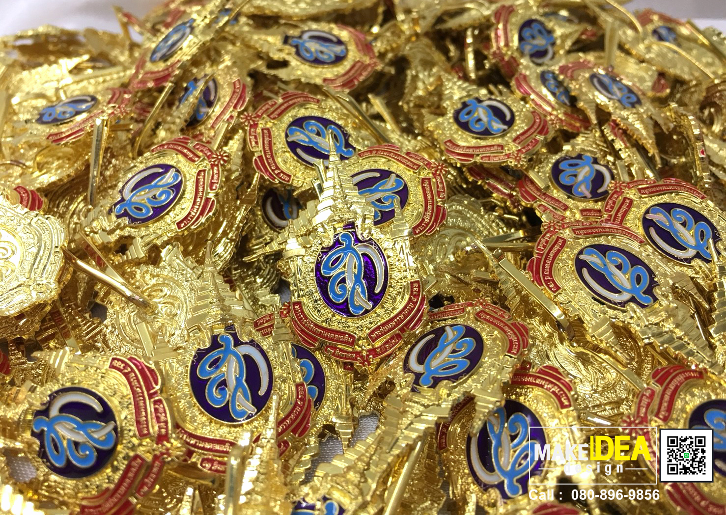 ปกผ้าไหมใส่ใบประกาศ พร้อมเข็ม