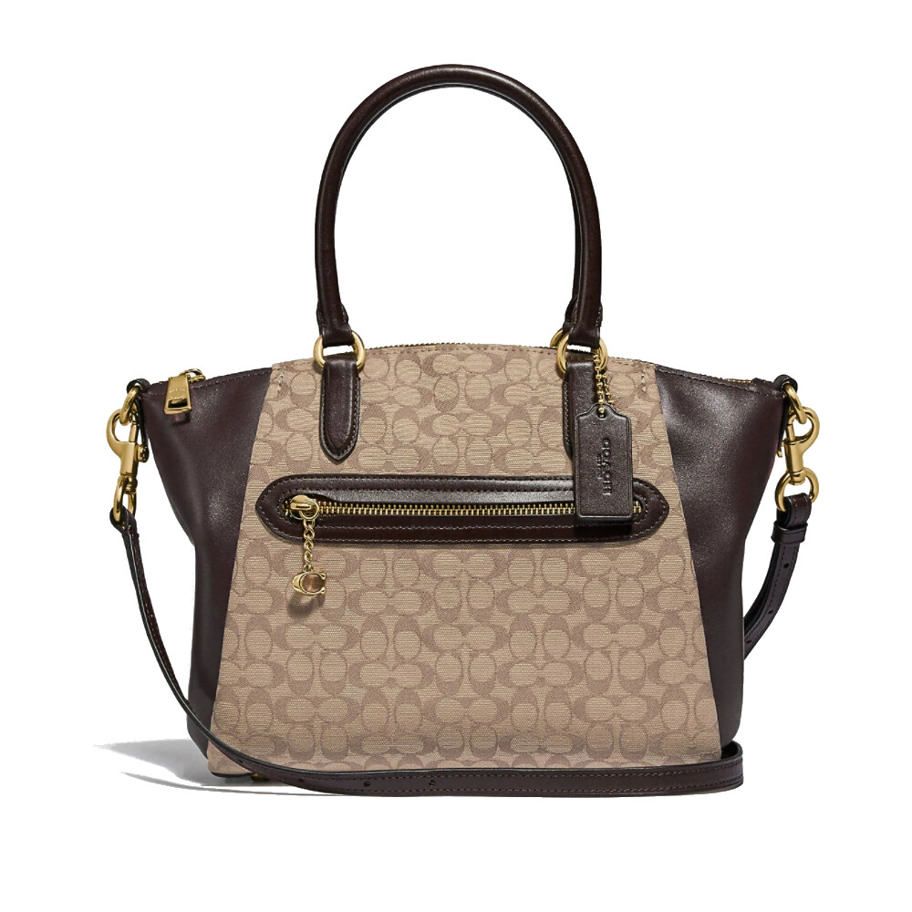 กระเป๋าสะพายข้าง COACH 79310 Elise Satchel In Signature Jacquard (GDPMW) [79310GDPMW-MA]