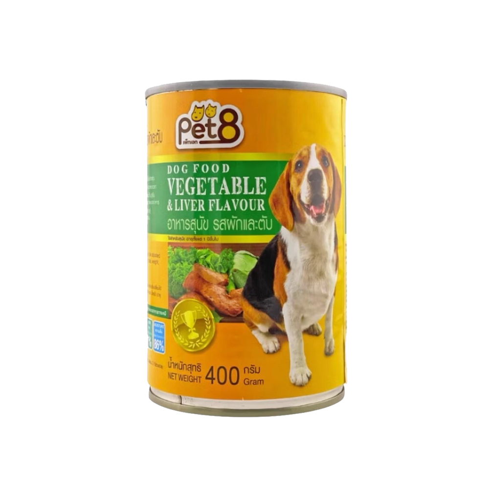 Pet8 CF09 รสผักและตับ 400g.