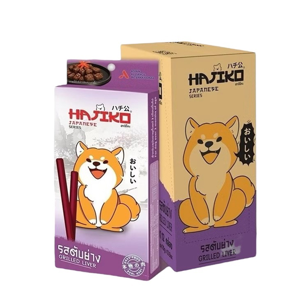 Hajiko ขนมสุนัข รสตับย่าง 70g.