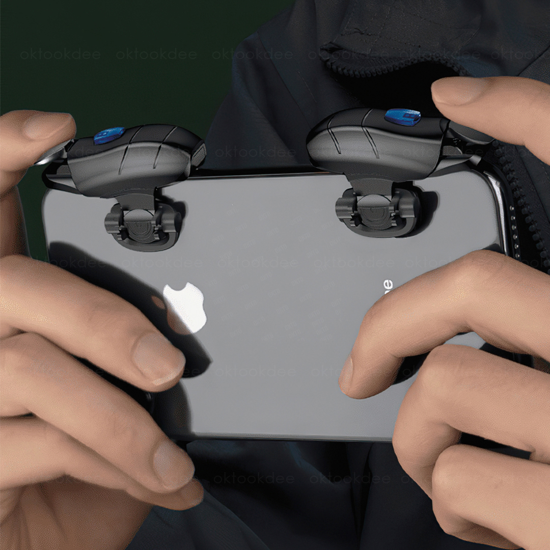 จอยไฟฟ้ากดรัวหน้าจอมือถือ จอยเล่นเกมมือถือ รุ่น JS-32 ดำ