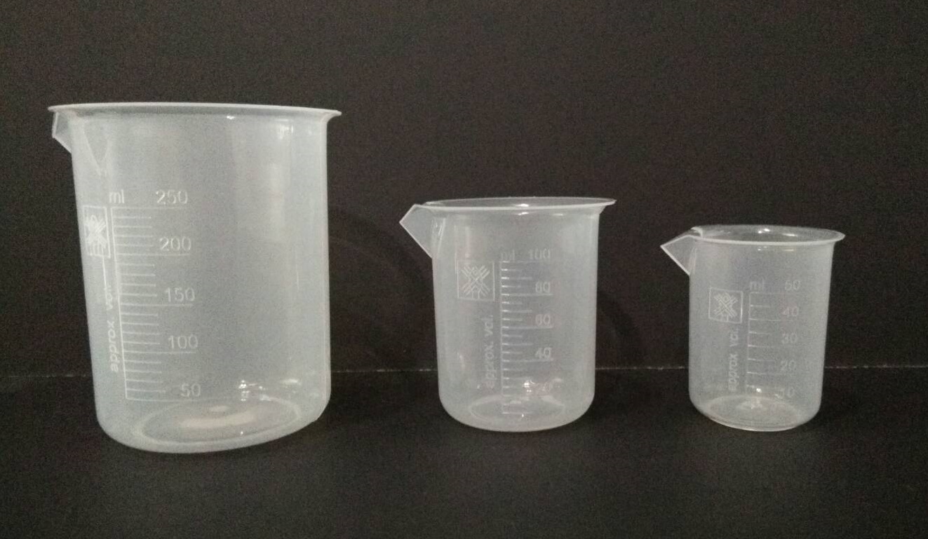 บีกเกอร์พลาสติก 100 ml "Polylab" Beaker Euro Design