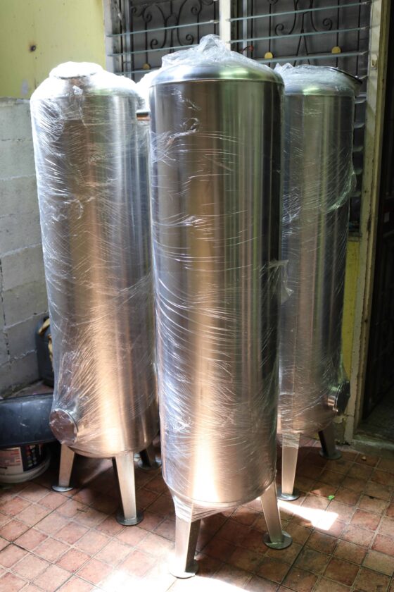 ถังกรองสแตนเลส12นิ้วหนา3มิล