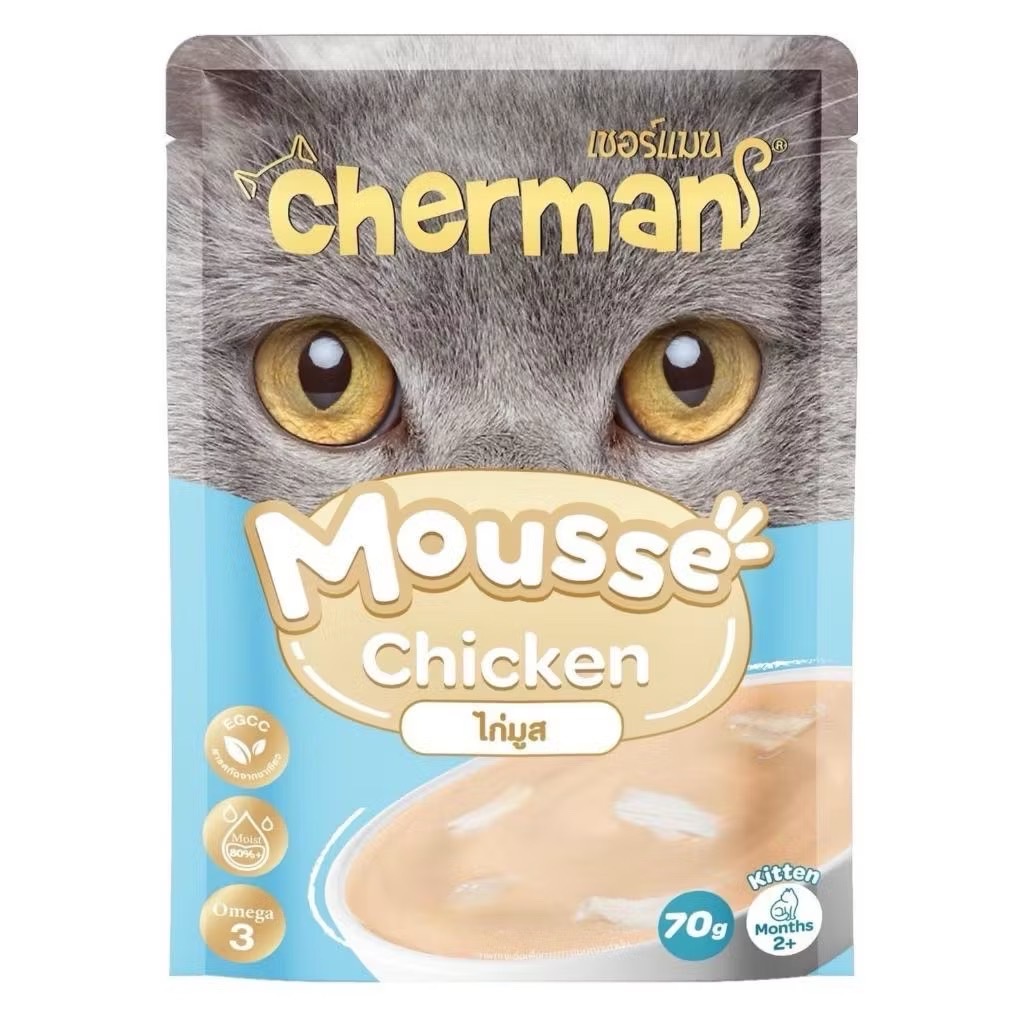 Cherman ลูกแมว ไก่มูส 70 กรัม