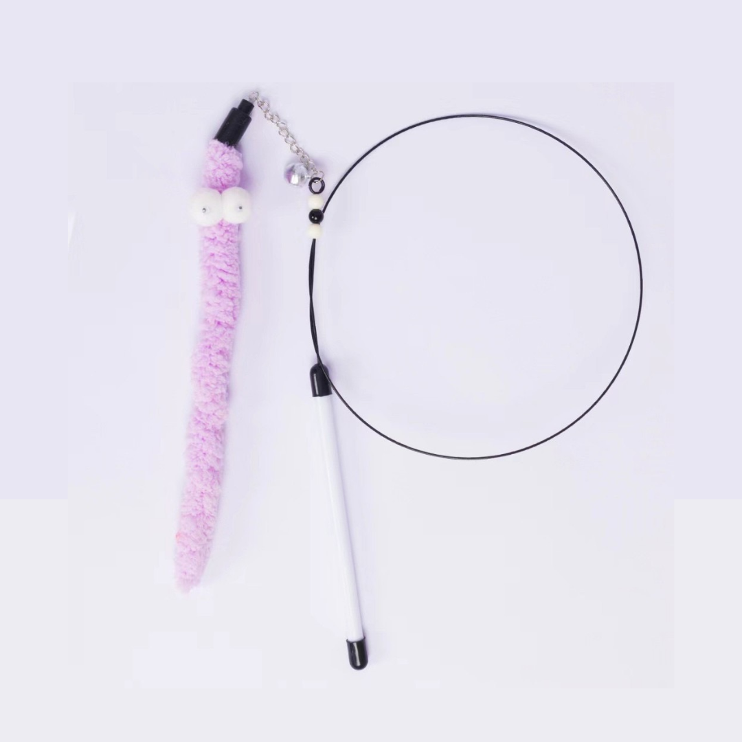 Petshop Court ไม้ตกแมวคละแบบ,ปอมๆ รูปหนู (คละสี)