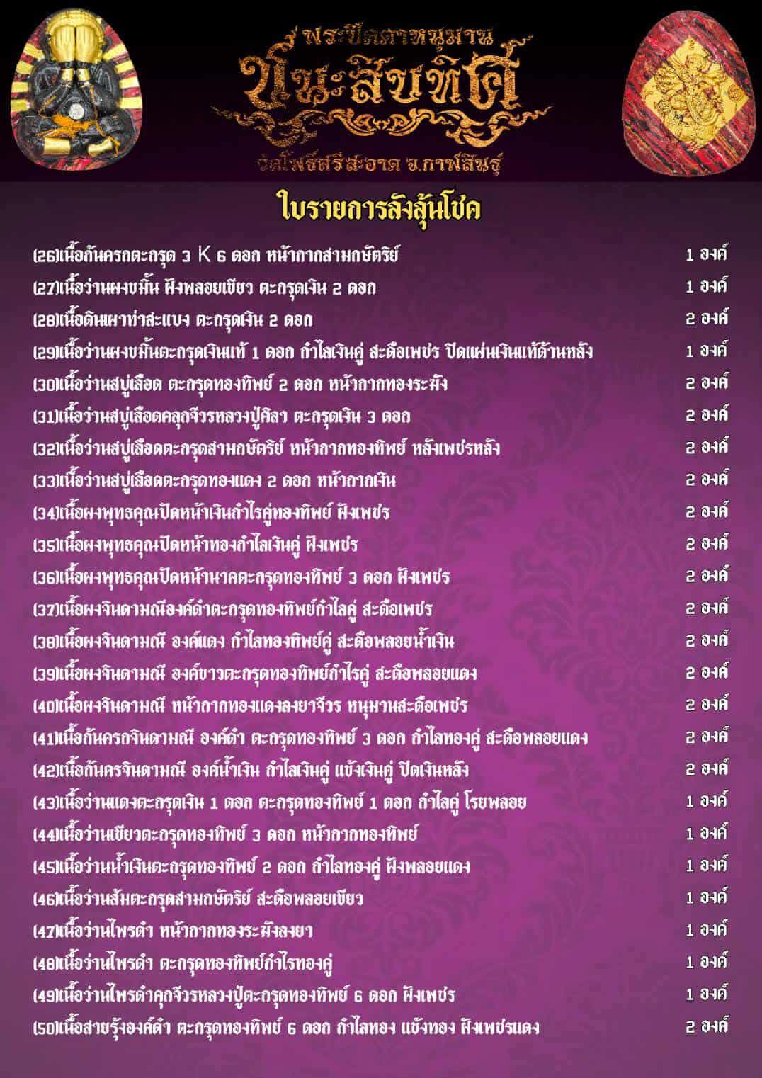 พระปิดตาหลังหนุมานขี่สิงห์ รุ่น หนุมานชนะสิบทิศ ปลุกเสก 28/11/68