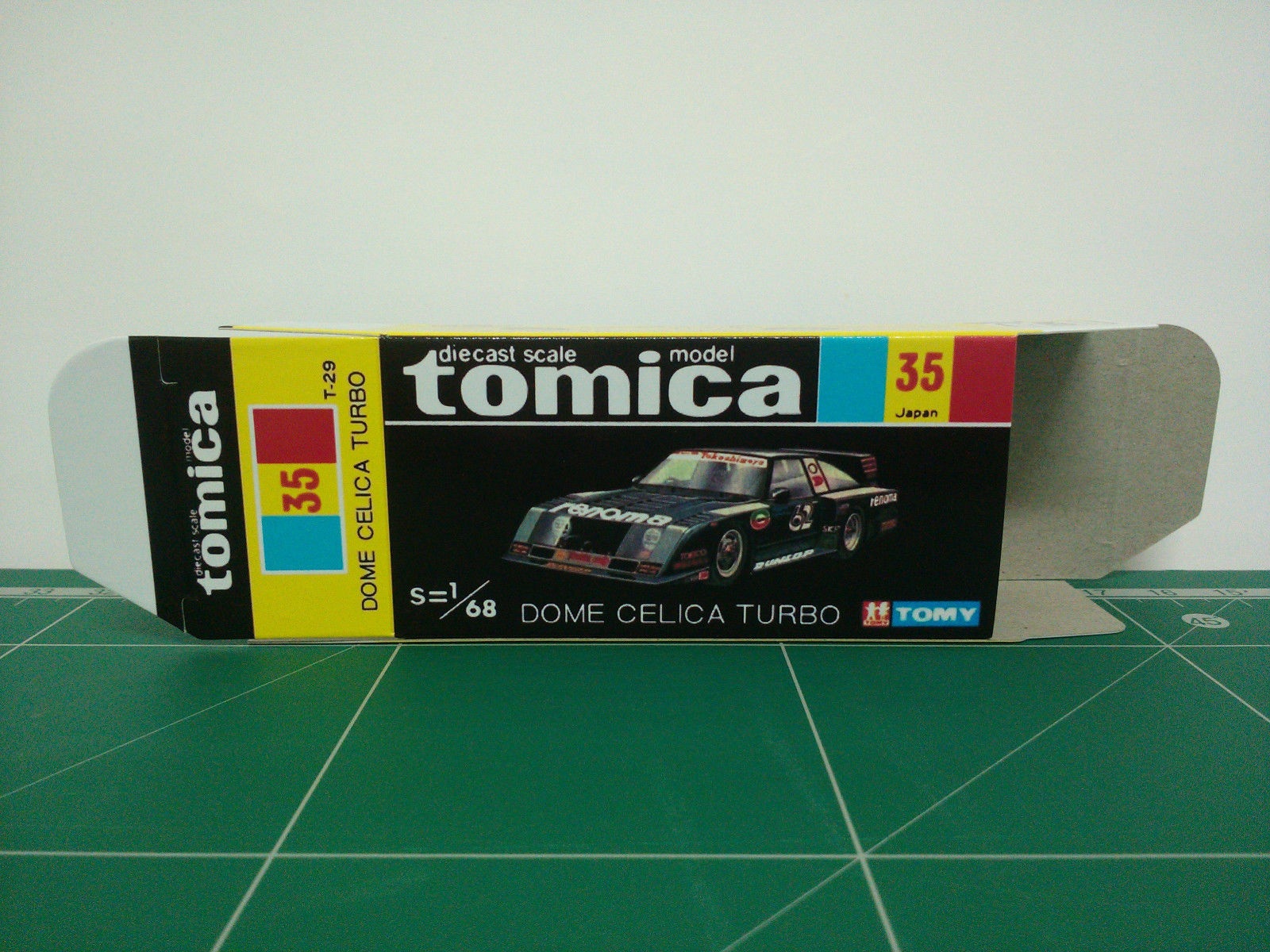 กล่องพิมพ์ Reproduction Box สำหรับ Tomica Black Box No.35 Dome Celica Turbo (กล่องเปล่า, ไม่มีรถ)