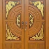ประตูไม้สักบานคู่
