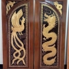 ประตูไม้สักบานคู่