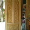 ประตูไม้สักบานเดี่ยว