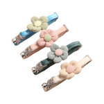 OLSP / CT / FB / ปลอกคอกำมะหยี่โบว์ดอกไม้ / คละสี