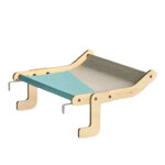 All Rising AR2575 ที่นอนแมว แบบแขวน สีฟ้า-เทา